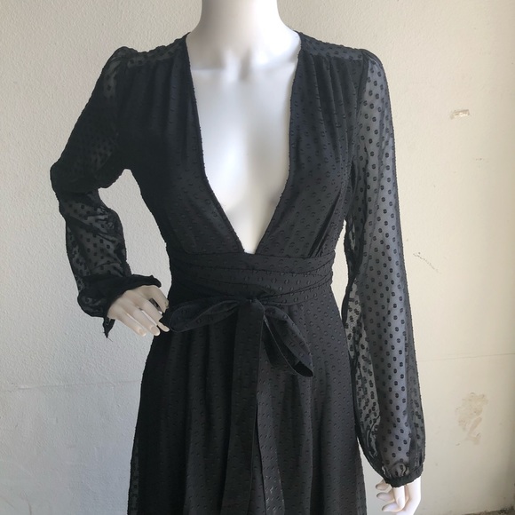 Privacy Please Stockton Maxi Dress Polka Dot Sheer - Picture 5 of 8